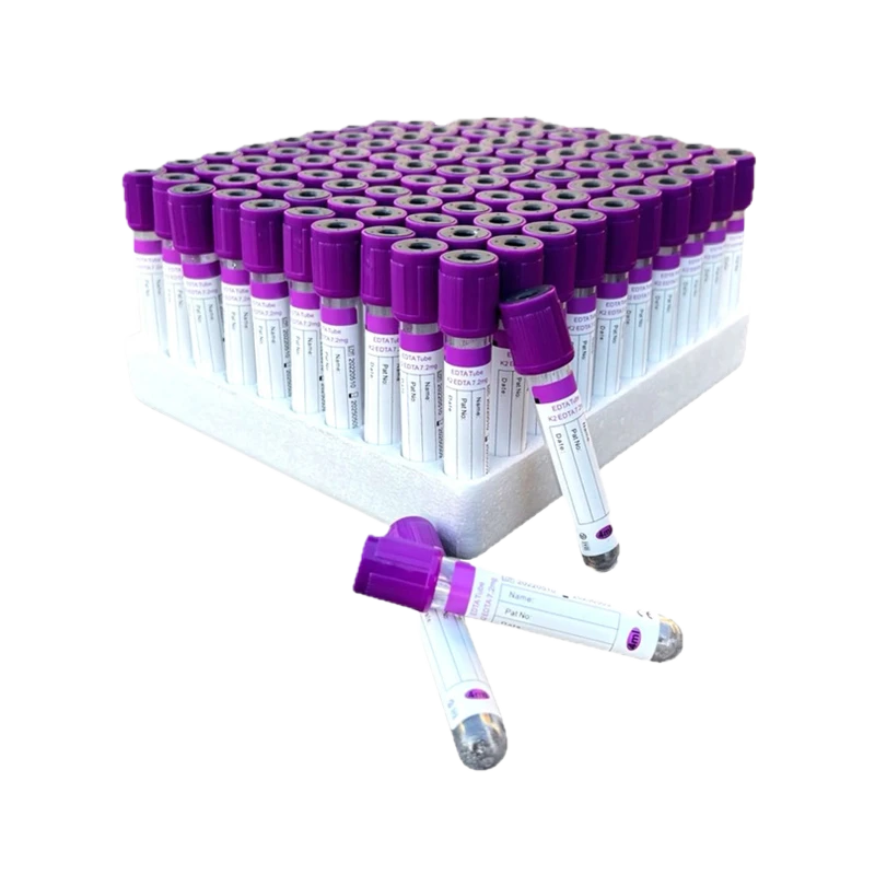 EDTA Blood Collection Tubes (Purple Top — K2/K3 EDTA)