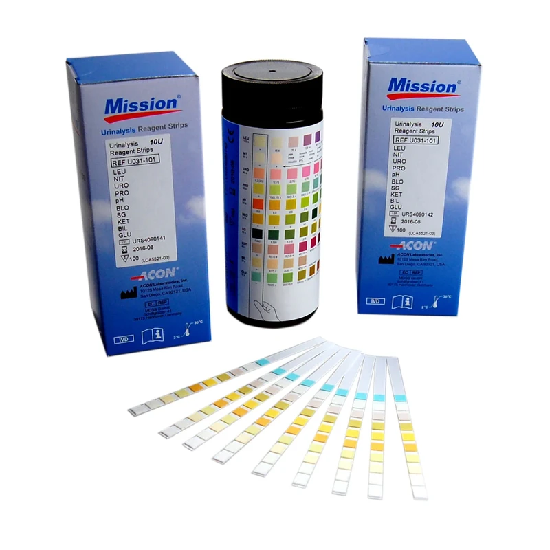 Urinalysis Reagent Test Strips (10-Parameter)